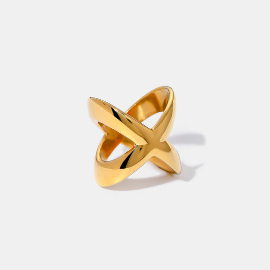 Criss-Cross Chunky Ring