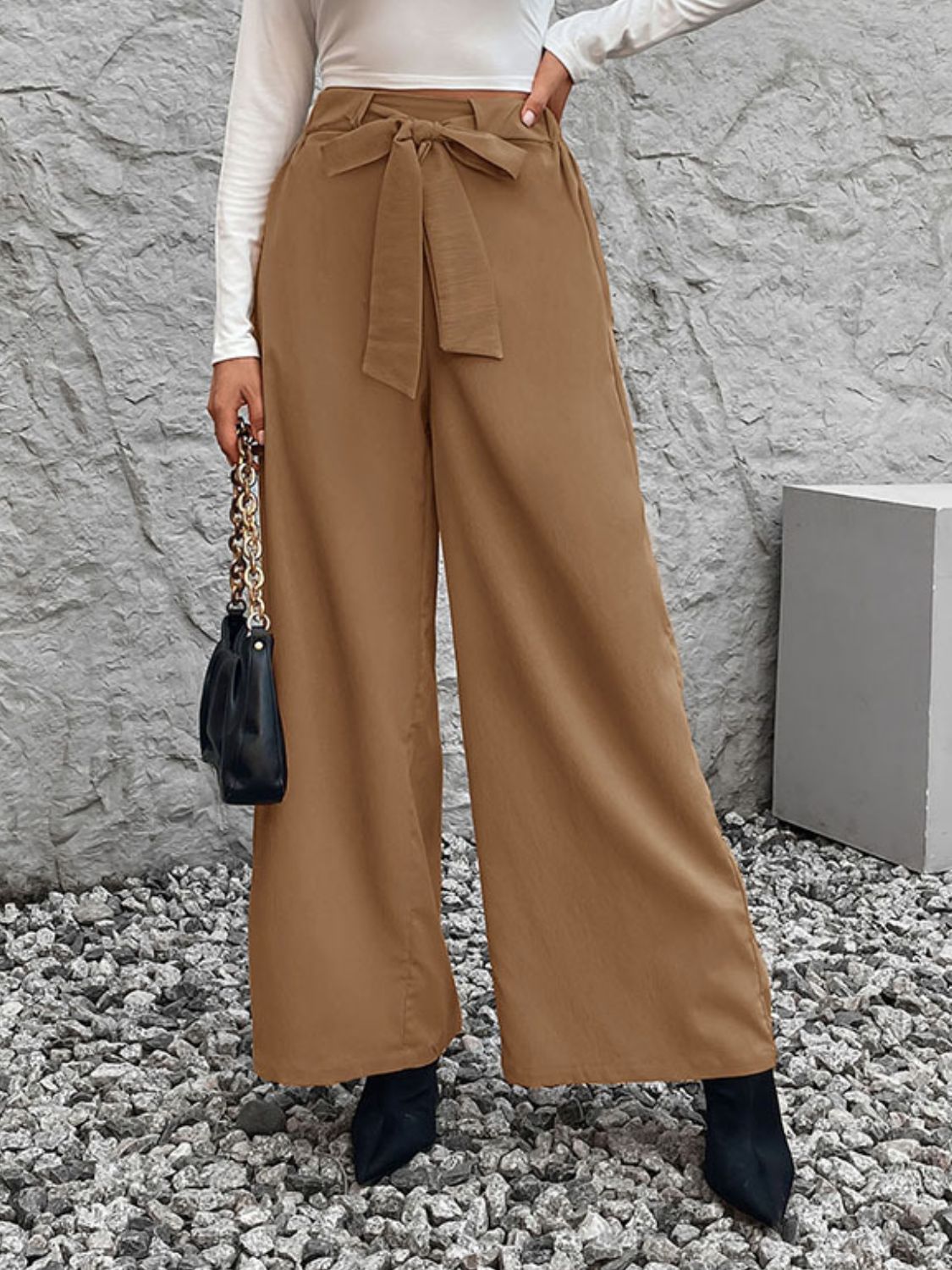 Boss Lady Wide Leg Pants - Opal Chic Boutique