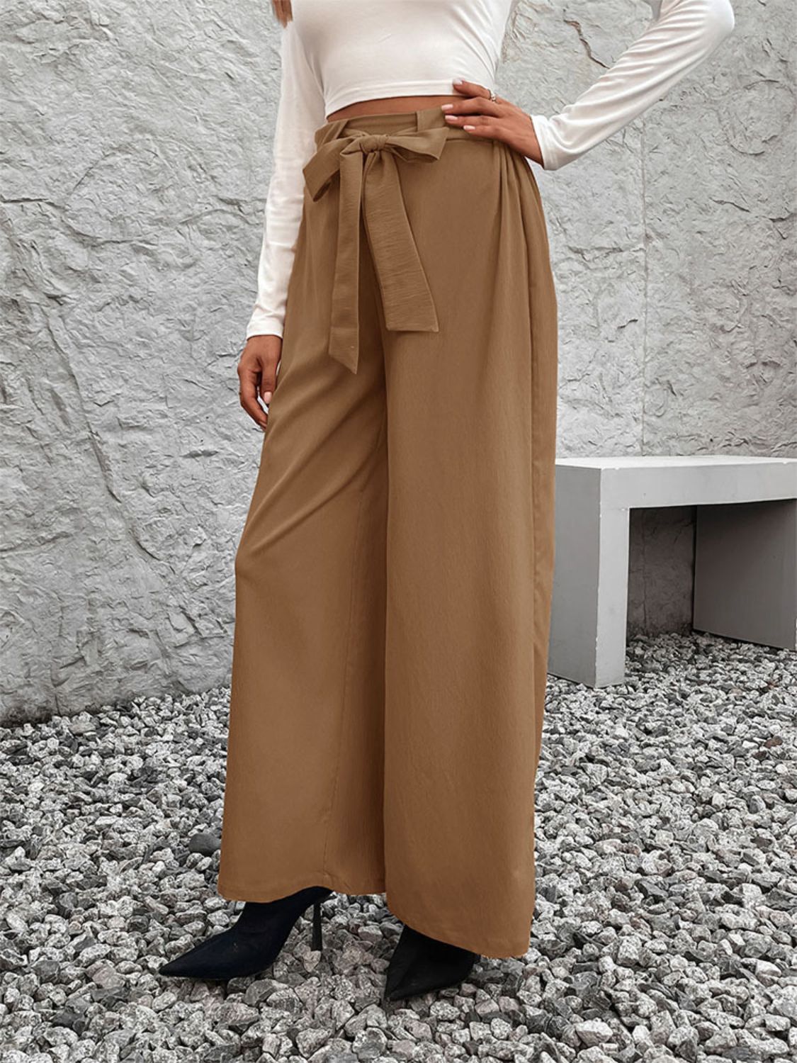 Boss Lady Wide Leg Pants - Opal Chic Boutique