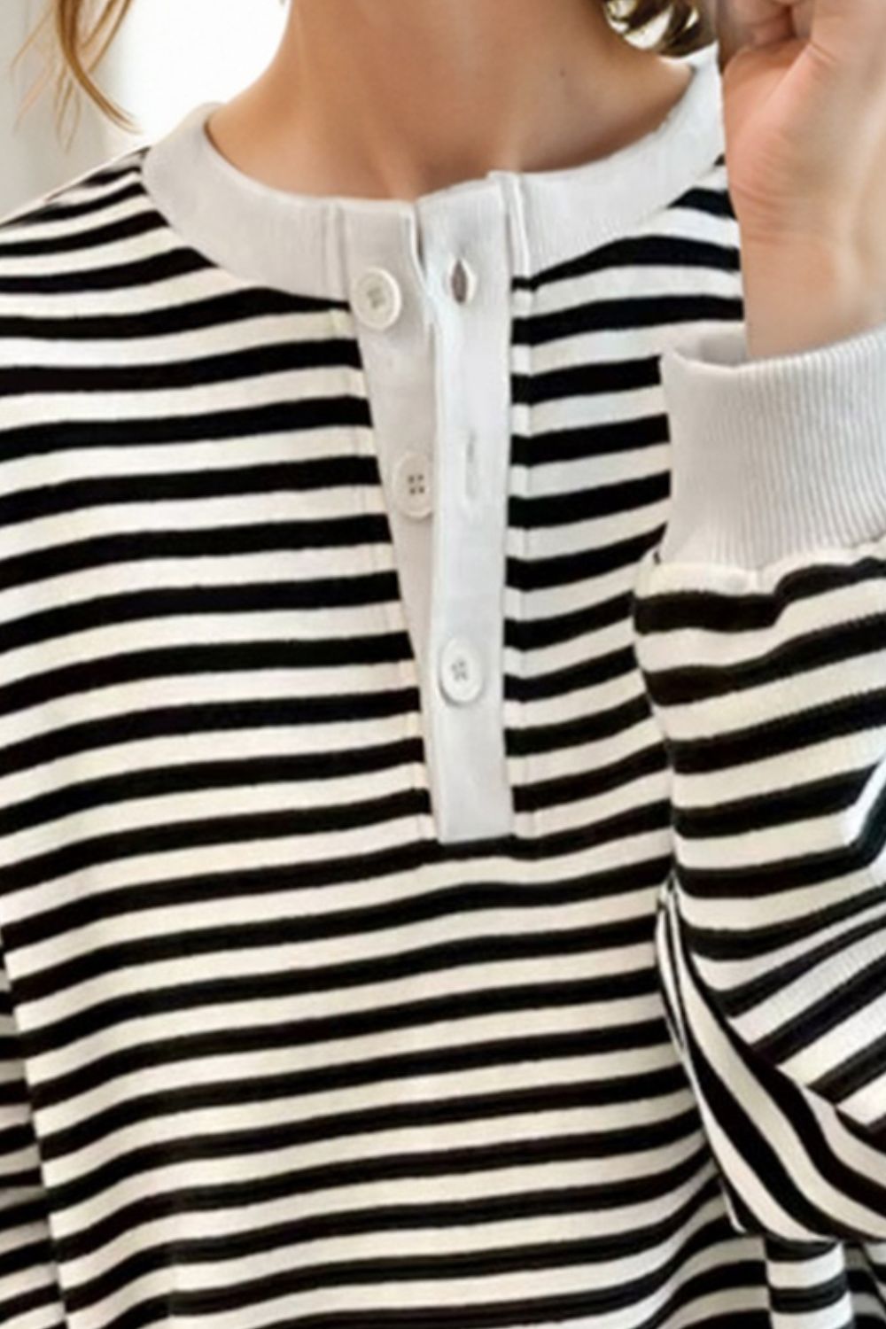 Cozy Up Striped Sweatshirt - Opal Chic Boutique