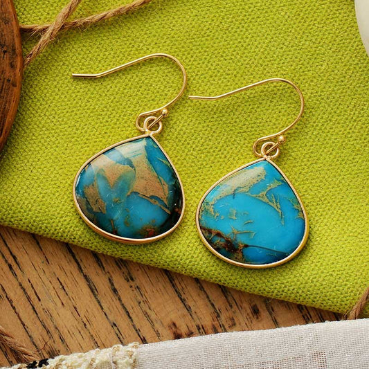 Turquoise Tear Drop Earrings