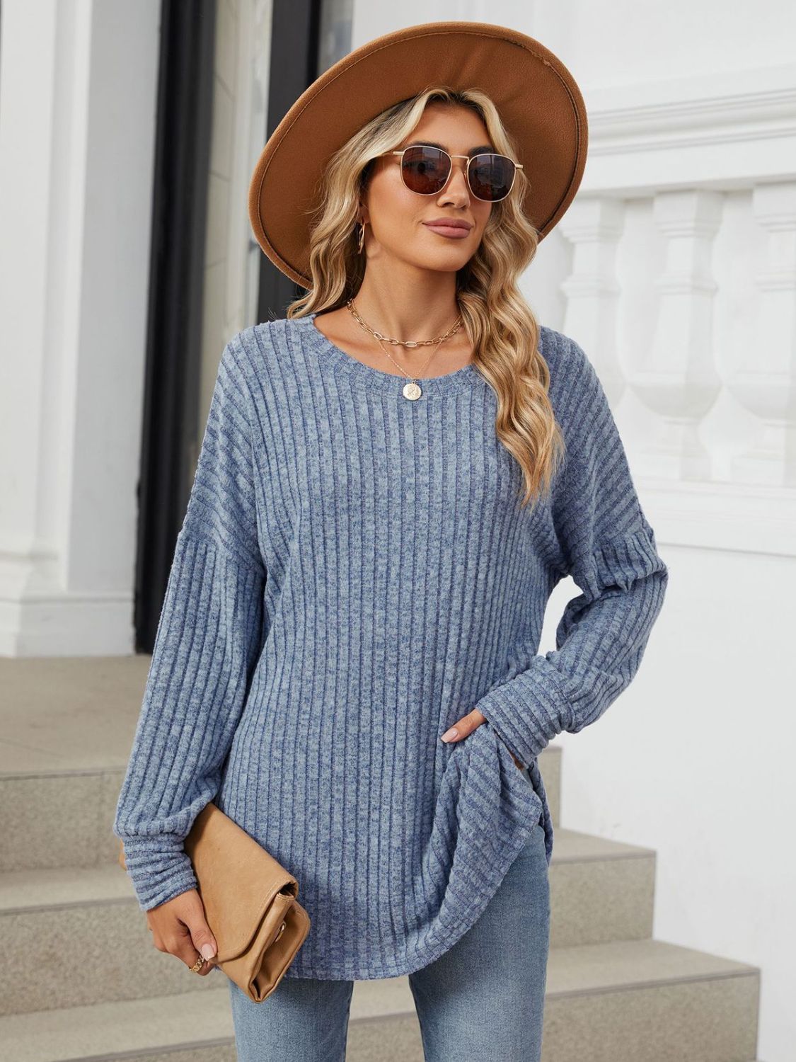 Classic Oversized Long Sleeve Shirt - Opal Chic Boutique