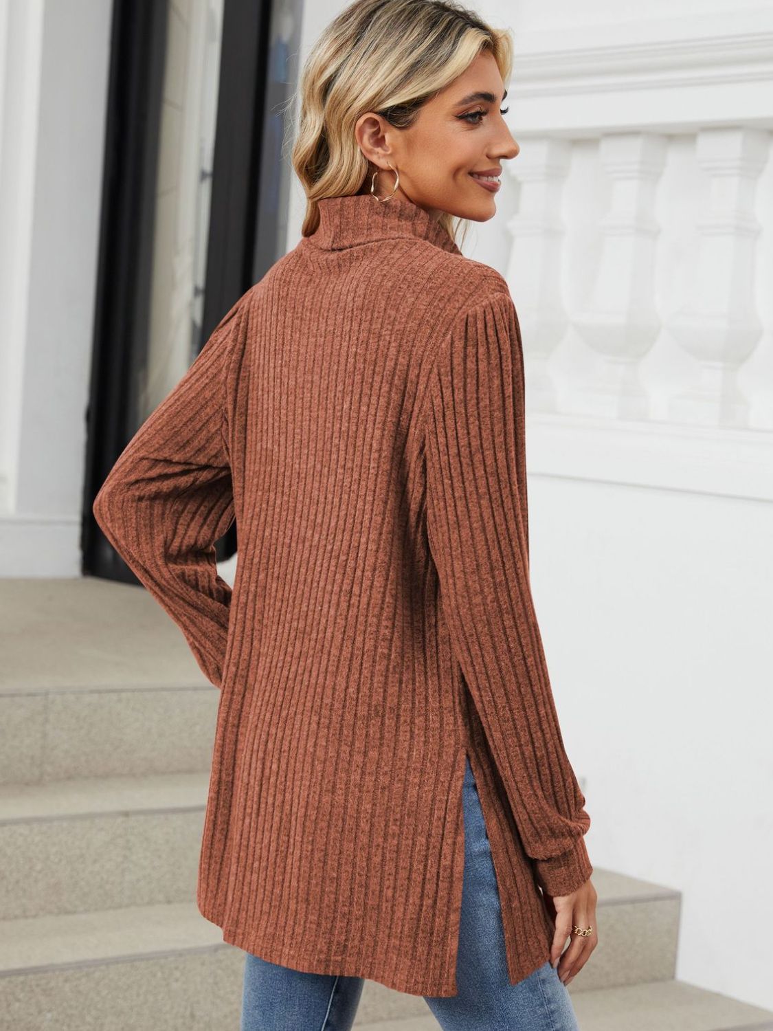 Classic Pocketed Oversized Sweater - Opal Chic Boutique