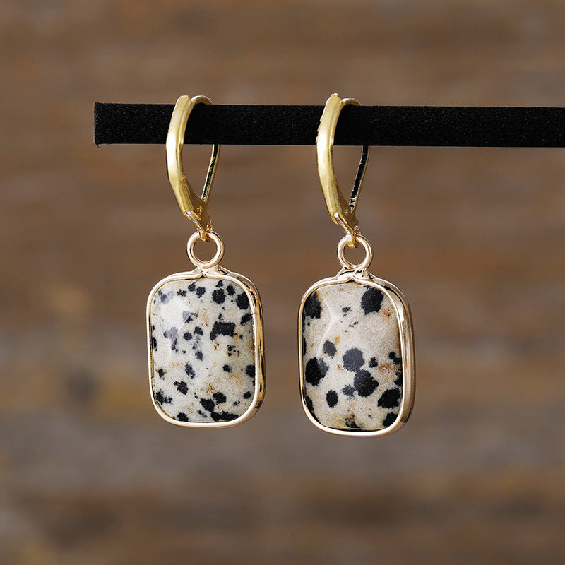 Natural Stone Dangle Earrings