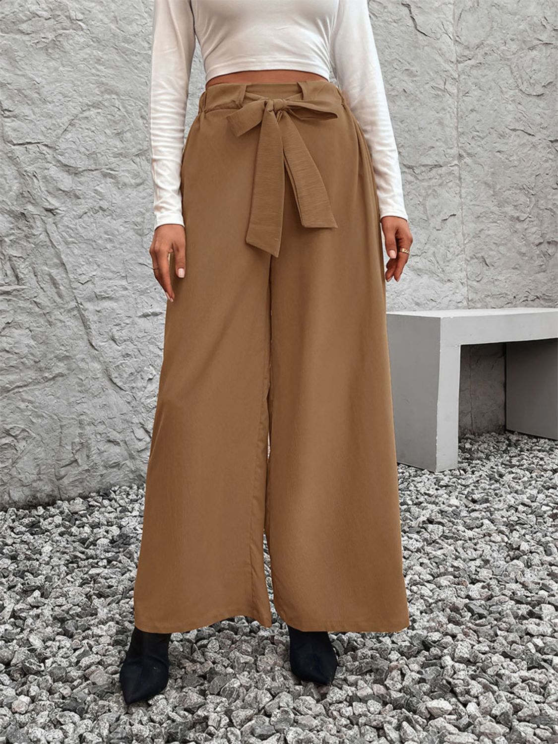 Boss Lady Wide Leg Pants - Opal Chic Boutique