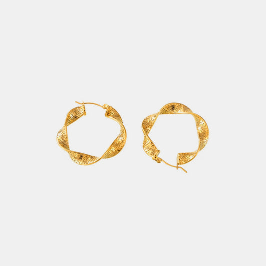 Twisted Hoop Earrings