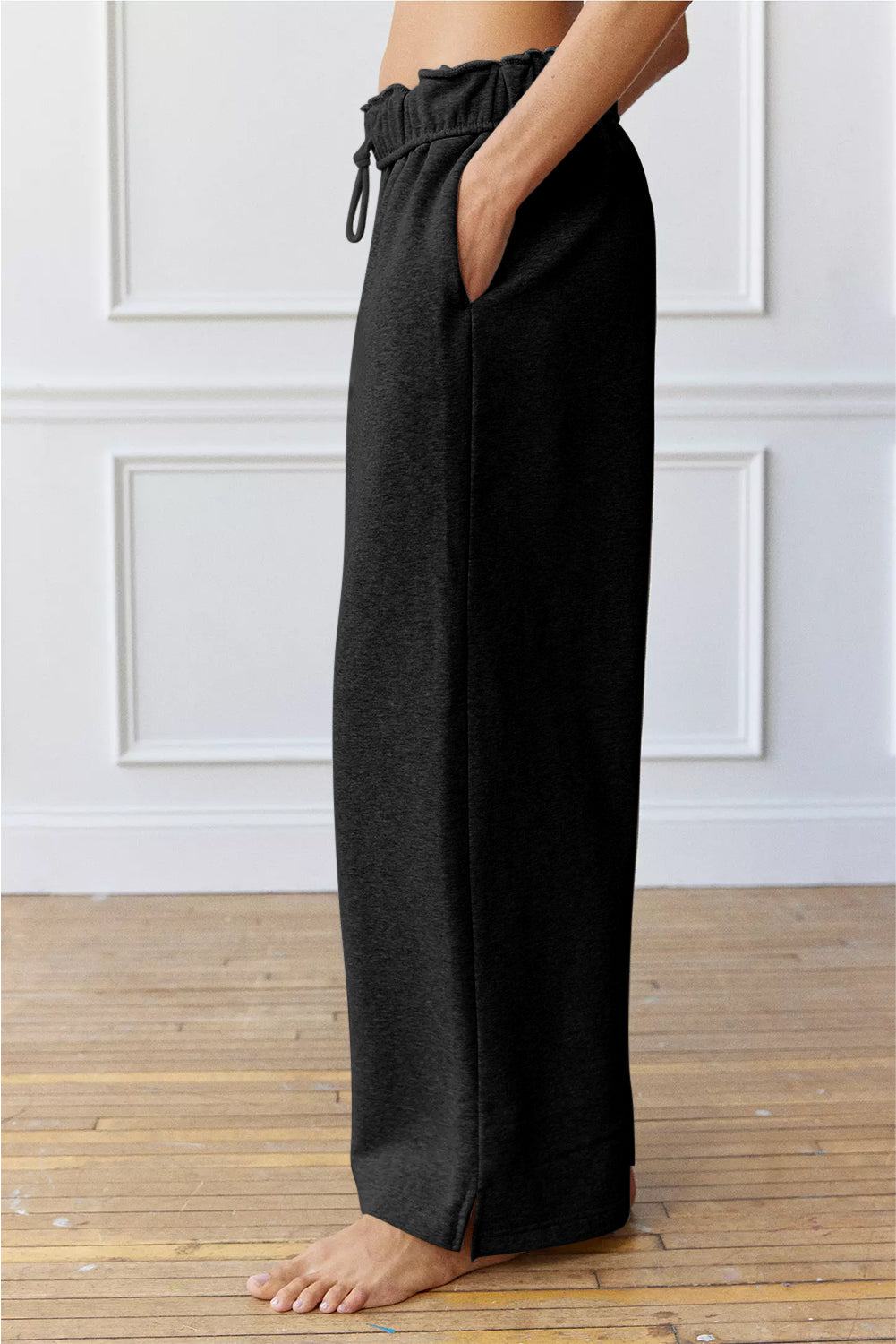 Drawstring Wide Leg Pants - Opal Chic Boutique