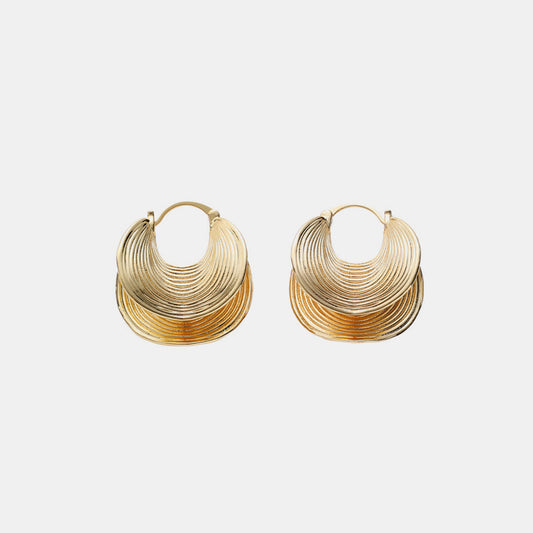 Spiral Earrings-18K Gold Plated