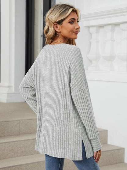 Classic Oversized Long Sleeve Shirt - Opal Chic Boutique