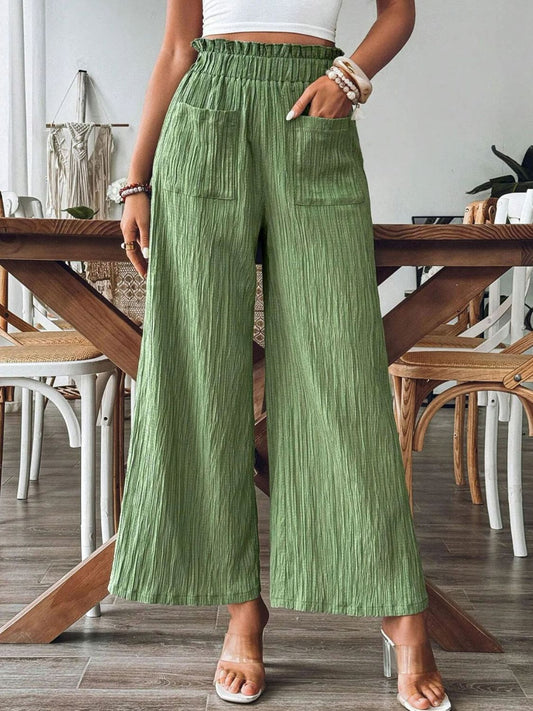 Casual Wide Leg Pants - Opal Chic Boutique