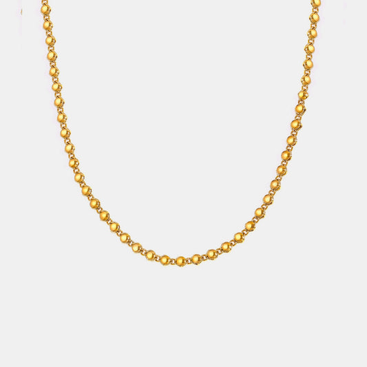 Elegant 18K Gold-Plated Necklace with Adjustable Chain