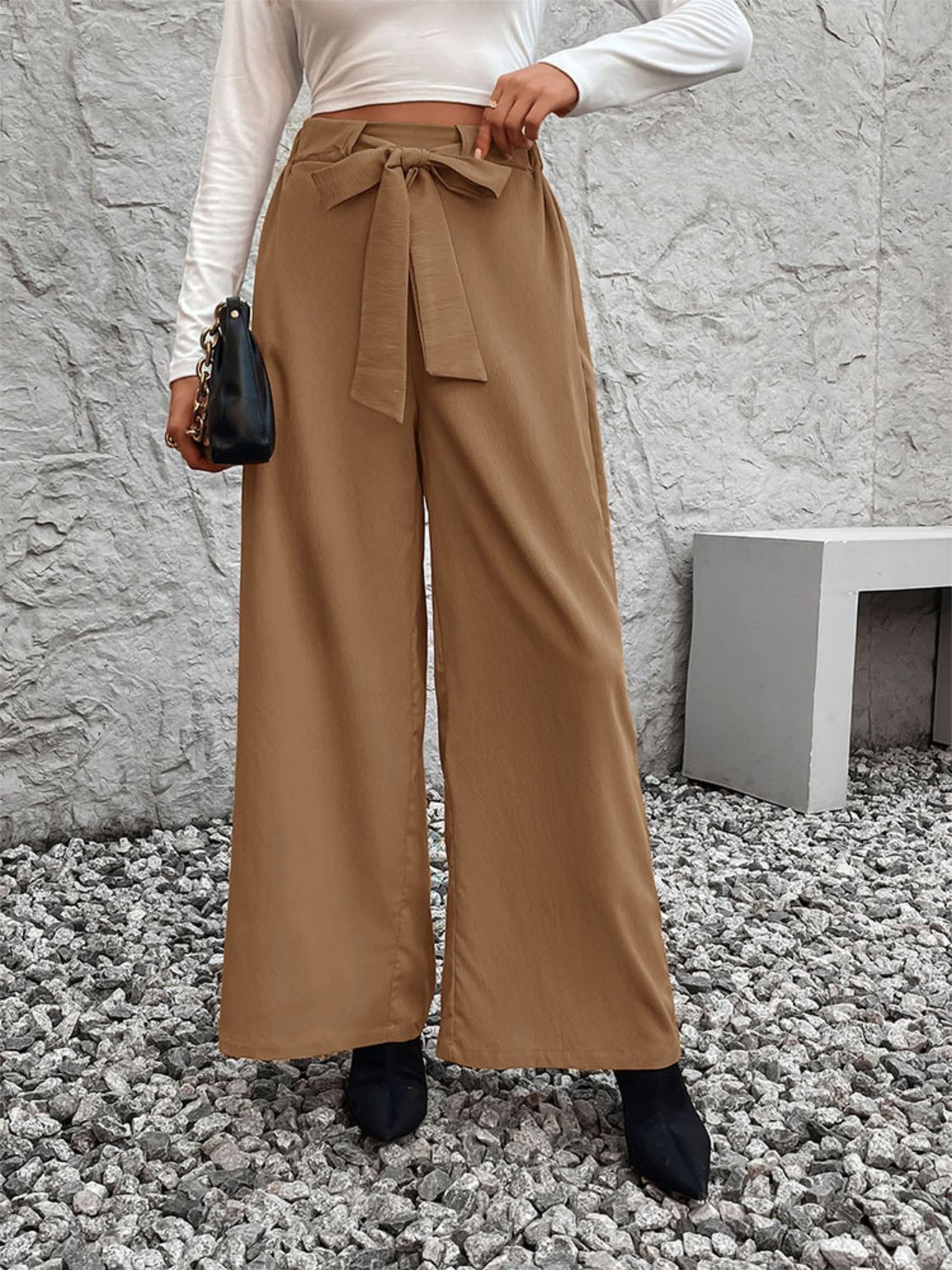 Boss Lady Wide Leg Pants - Opal Chic Boutique