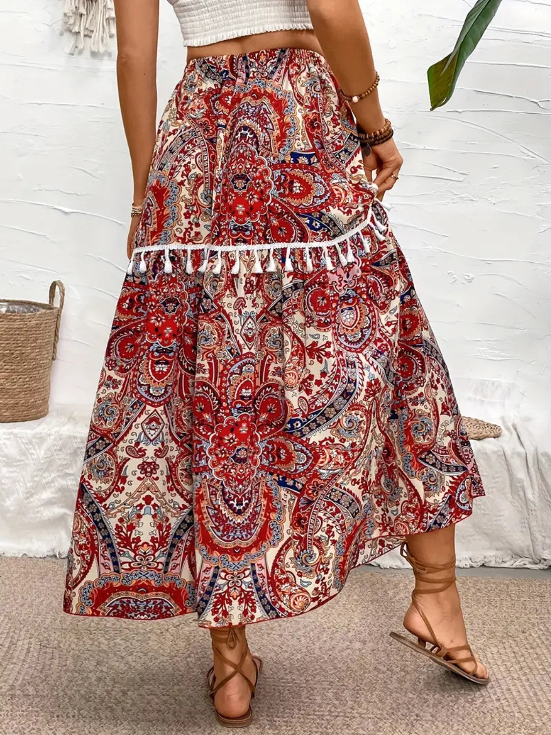 Boho Hippie Midi Skirt - Opal Chic Boutique